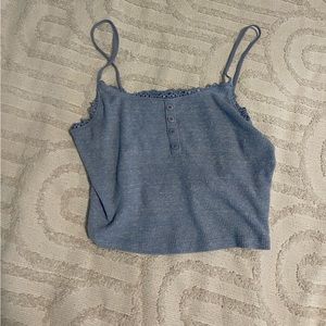 Light Blue Crop Top from Pacsun Size- S